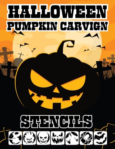 Halloween Pumpkin Carving Stencils Book - 50 + Carving templates