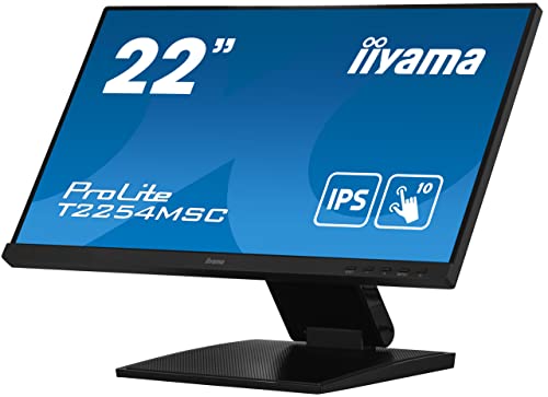 Ecran IIYAMA 21.5 Tactile PCAP 10 points ULTRA MINCE dalle IPS anti reflet 1920x1080 4ms 250 cdm2 1xHDMI 1xDisplayPort USB HUB 2x3.0 T2254MSC B1AG Neuf - vue 3