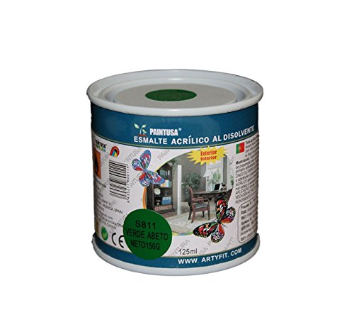 Paintusa - Esmalte acrílico al disolvente S811 verde abeto 125 ml