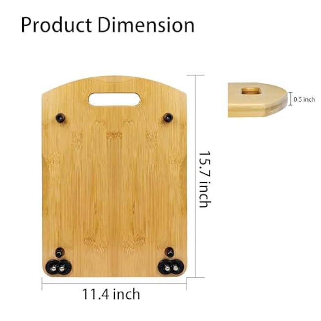 Bamboo Appliance Slider - Durable 3-Layer Construction, Smooth Sliding System, and Silent Wheels for Easy Movement - Ideal for Coffee Makers, Air Fryers, Blenders, and More