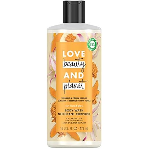 Love Beauty & Planet Body Wash: Turmeric & Tonka Essence 16 oz Cover