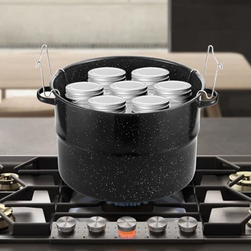 Canning Pot, 21.5QT Water Bath Canning Pot with Rack and Lid - Image 5