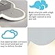 Wandleuchte mit Touch Schalter Innen Kinderzimmer Wandlampe LED 3 Farben Einstellbar Nachttischlampe Wolken Design Leselampe Wandbeleuchtung mit Stecker für Babyzimmer Schlafzimmer Wohnzimmer, Weiß
