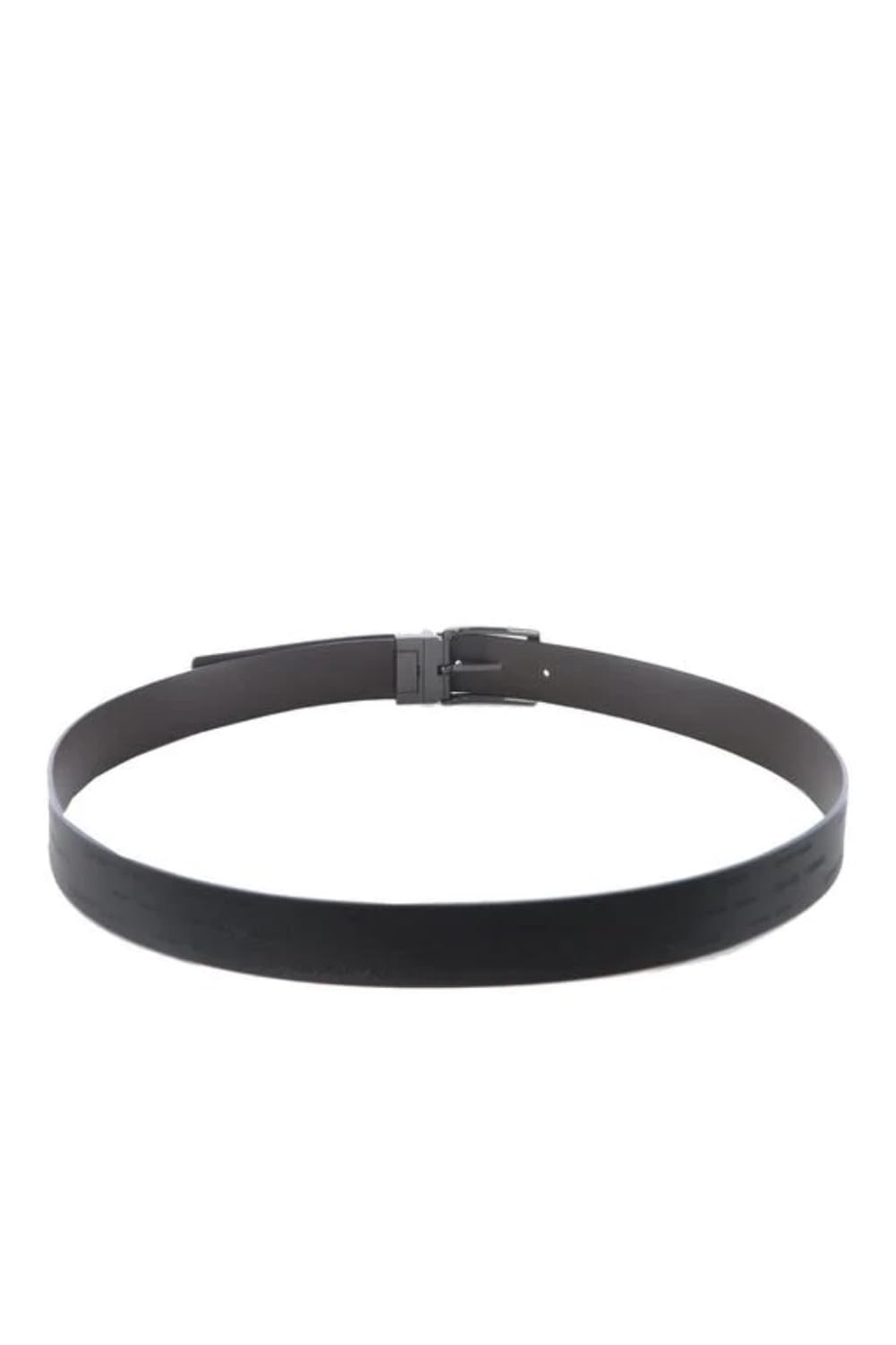 Emporio Armani MAN CINTURA REVERSE MULTI LOGO NERO-MORO