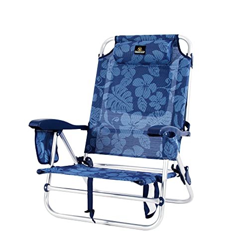 CREVICOSTA QUALITY MARK MARCAS DE CALIDAD - Coral 2108 Silla de Playa Plegable con reposabrazos, 7...