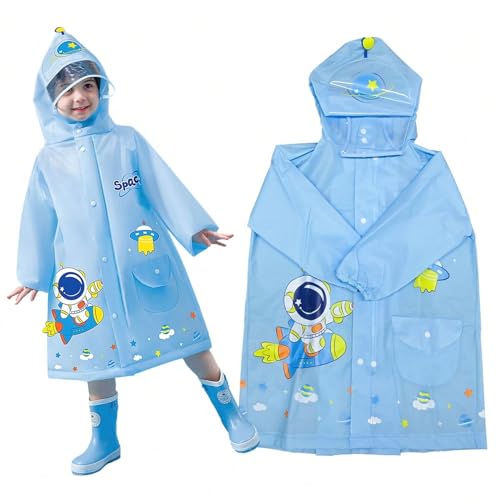 Image of Bold N Elegant 3D Kids Cartoon Soft Luxurious Waterproof Raincoat Rain Jacket Rain Suit with Backpack Space and a complimatory Storage Pouch for Kids Boys n Girls