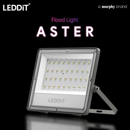 Image of Aster 30W LED Flood Light | IP66 Waterproof Outdoor Flood Light | High Brightness Security Light | Heavy Duty Aluminium Body | Cool White | 2 Year Warranty | Pack of 2