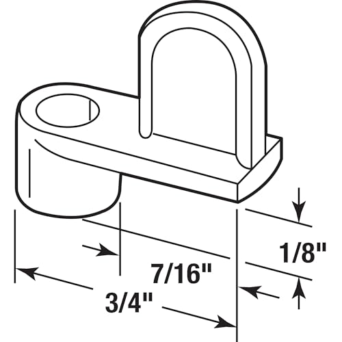 Prime-Line L 5502 1/8 In. Diecast Window Screen Clips, Zinc (12 Pack) by PRIME-LINE - Used condition - Image 2