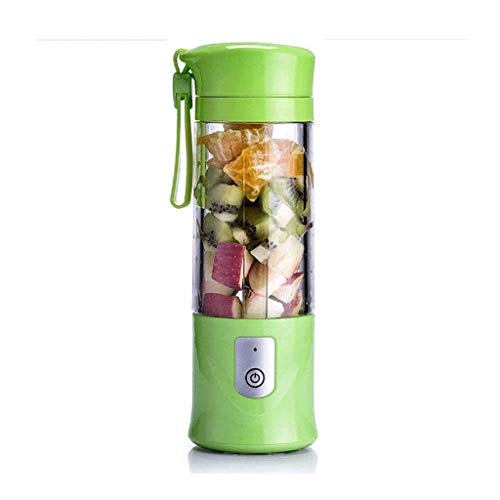 ROLTIN Licuadora exprimidora portátil, mezcladora de Frutas para el hogar, máquina mezcladora de Frutas de 380ml con Cable Cargador USB para una Mezcla excelente, Taza exprimidora USB