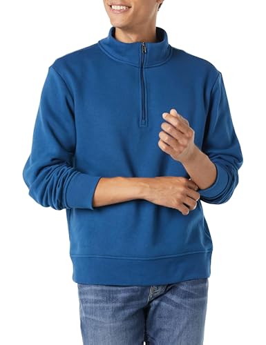 Image of Amazon Essentials Men's Long-Sleeve Quarter-Zip Pullover Fleece Sweatshirt