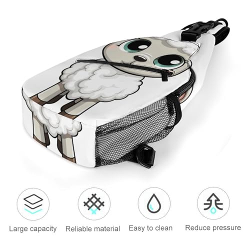 Bolso tipo bandolera sport casual unisex 38x20cm miniatura 5