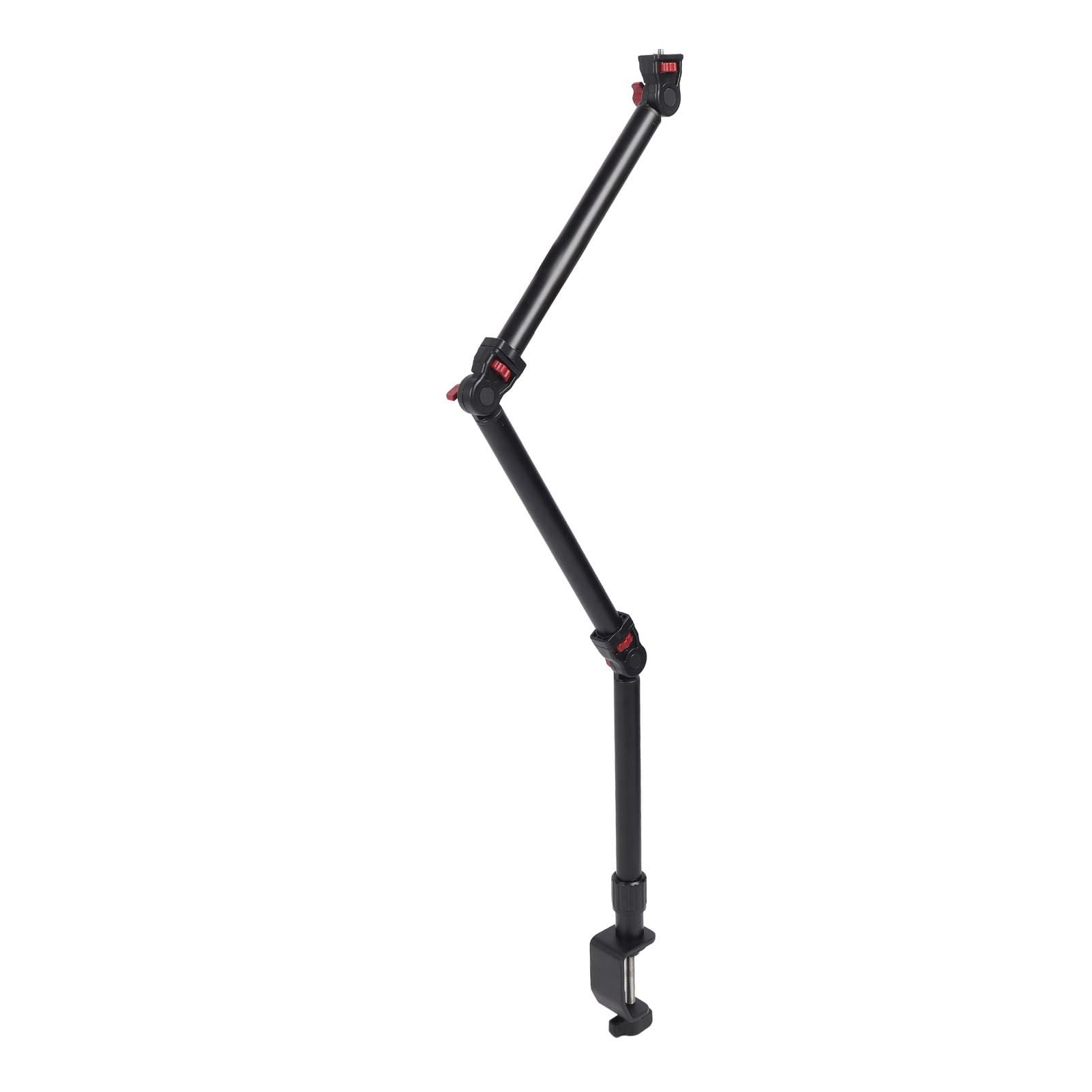 Alomejor Adjustable Overhead Camera Mount, Detachable Articulating Arm | Alluminio resistente, carico massimo 7,2 libbre, adatto per DSLR, webcam