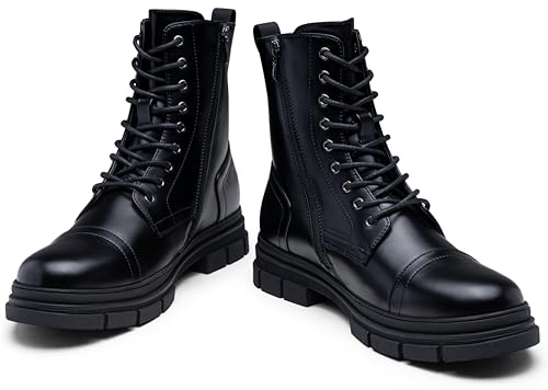 Jousen Men's Boots Fashion High Top Motorcycle Boots Waterproof Boots for Men4