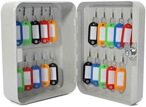 Dolphin Alloy Steel SR Taiwan Wall Mounting Steel Key Box for 20 Keys (Off White)