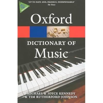 The Oxford Dictionary of Music 6/e