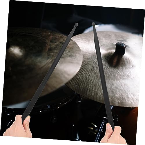 YARNOW Baquetas antideslizantes para batería, 1 par, material nailon, color negro, aptas para baterías electrónicas y tradicionales, para todos los niveles miniatura 3