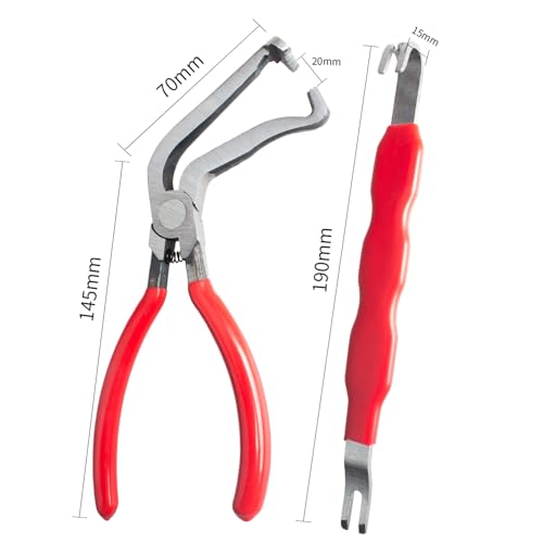 Image of 2 PCS Electrical Disconnect Pliers for Cars, 60 Degree Automotive Electrical Connector Pliers and Electrical Connector Separator Tool