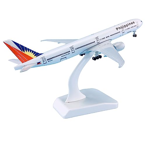 1 400 18,5 cm con ruote aeroplano Boeing B777-300 per modello aereo statico Filippine Kit di gioco per Hobby