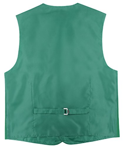 BOY'S Dress Vest & BOW Tie Solid EMERALD GREEN Color BowTie Set2