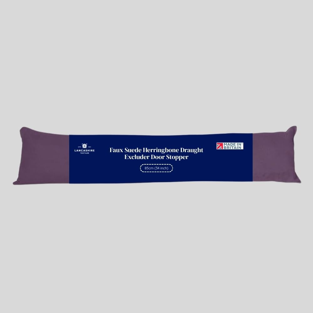 Lancashire Textiles Hollowfibre Filling (85 X 20Cm) Toffee  Suede Door Draught Excluder from B&Q