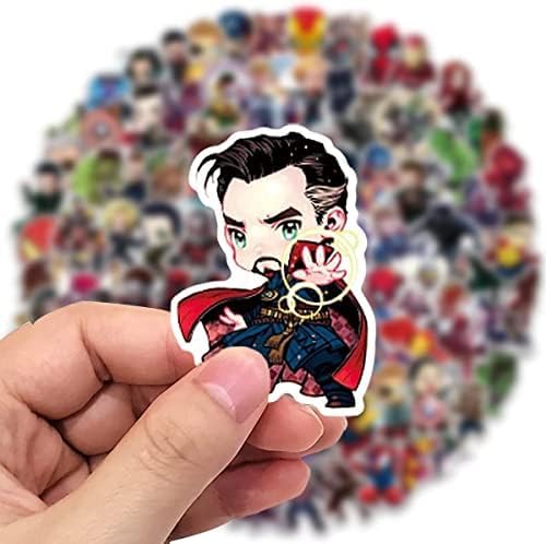 100 Pcs Waterproof Avenger Cartoon StickersVinyl Aesthetic Durable Fun & Static Adhesion Decals for Laptops Water Bottles Cars Phone Skateboards lunch box Decoration & More (Design 4)