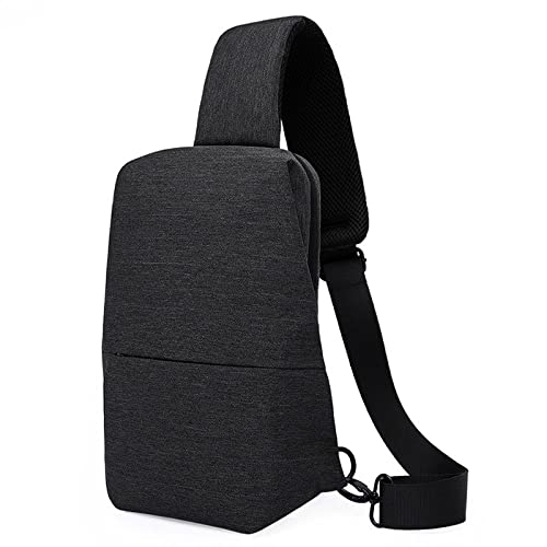 ボディバッグ ワンショルダーバッグ 斜めがけ 大容量 ショルダーバッグ スポーツ iPad収納 カジュアル 旅行 防水 軽量 通気性 通勤 通学 おしゃれ 肩掛け レディース メンズ 男女兼用 大学生 お出かけ ギフト 盗難防止 デート ブラック 17.5x8x32cm