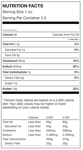 Miniatura 3 de All Natural Best Beef Jerky - Sin conservantes añadidos, sin MSG o nitratos añadidos, 100% saludable, carne seca magra (estilo Montreal, 7.5 onzas