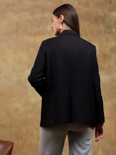 Image of KOTTY Womens Cotton Blend Standard Length Elegant Style Coat - Classic Style with Modern Detailing