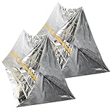 TOYANDONA 2piezas Tienda De Primeros Auxilios Desechable Portátil De Emergencia para Camping Refugio Sos para Actividades Al Aire y Emergencias