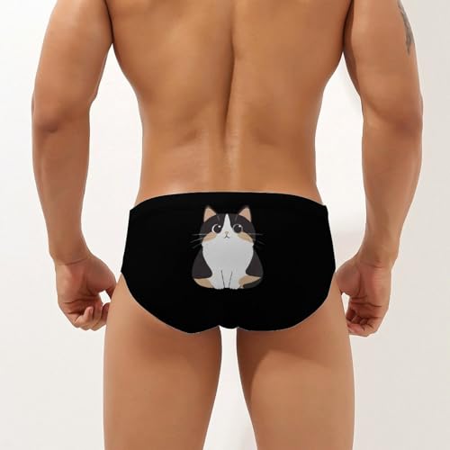 A Cute Cat Men's Swimsuit Bikini Briefs Swim Underwear Stretchy Swimwear3