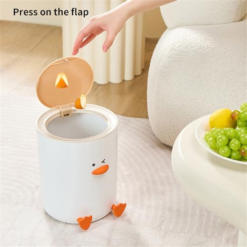 Bote de basura pequeño de diseño pato para escritorio miniatura 4
