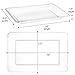 Plasticpro Plastic Serving Trays - Serving Platters Rectangle 10 X 14 Disposable Party Dish Crystal Clear Pack of 4