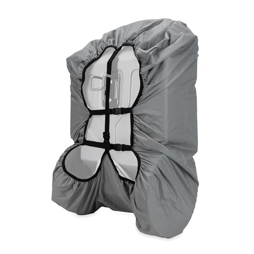 Image of Camco Rhino RV Tote Tank Cover - Fits Tote Tanks Up to 40 inch (L) x 20 inch (W) x 12.5 inch (H) - Compatible w /15 & 21-Gallon Rhino Tote Tanks (39000 & 39002) - Gray, Nylon (39018)