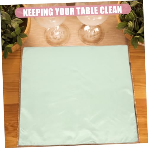 Servilletas de satén reutilizables con tacto suave premium para mesas de comedor 5