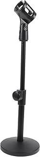 WHAMVOX Microphone Stand Floor Stand Desktop Mic Stand Desk Microphone Adjustable Table Mic Stand Telescopic Mic Stand Mic Stand with Mic Clip Universal Mic Mount Mic Stand Desk Disc