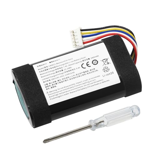K KYUER C406C2 Batería para Bang&Olufsen BeoPlay A1 2nd Gen Altavoz Bluetooth portátil e Impermeable Portable Bluetooth Speaker Battery 7.4V 3400mAh