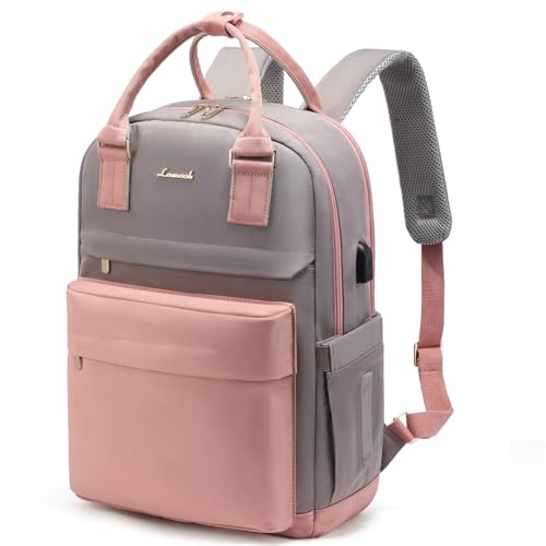 Image of LOVEVOOK Laptop Backpack for Women Girls, 15.6 Inch Waterproof Computer Backpack Student School Cute Bookbag Computer Bag