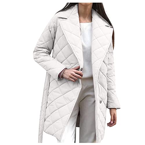 Manteau Femme Hiver Chaud Coupe-Vent Parka Matelassée Mi-longue