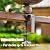 CaliDecor Deck Mounted Bird Bath and Feeder, 2-in-1 Balcony Metal Birdbaths for Deck Railing Outdoors, Adjustable Heavy Duty Clamp for Garden Decor Yard Lawn
