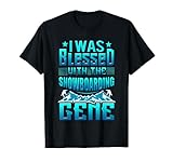 Unsere I Was Blessed With The Snowboarding Gene Grafik ist ein tolles Snowboarder-Geschenk für Mädchen, Jungen, Frauen und Männer, die gerne in die Fußstapfen der Familie und Snowboard treten. Schnappen Sie sich diese Snowboardbekleidung vor Ihrem nächsten Familien-Snowboard-Ausflug.