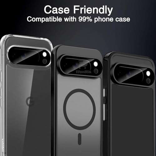Image of Pack 1- Back Camera lens Protector for Google Pixel 10 Pro XL 5G [3D Premium] Camera Glass Protector (Black)