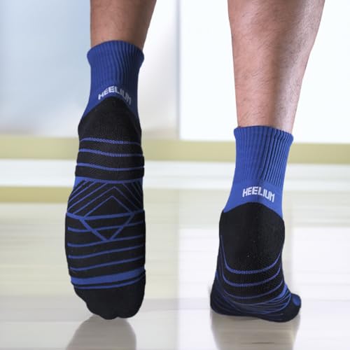 Image of HEELIUM Bamboo Athletic Socks for Men & Women | 3X Tougher & Durable, Ultra Soft & Blister Resistant | Perfect for Gym, Sports & Long Distance Running
