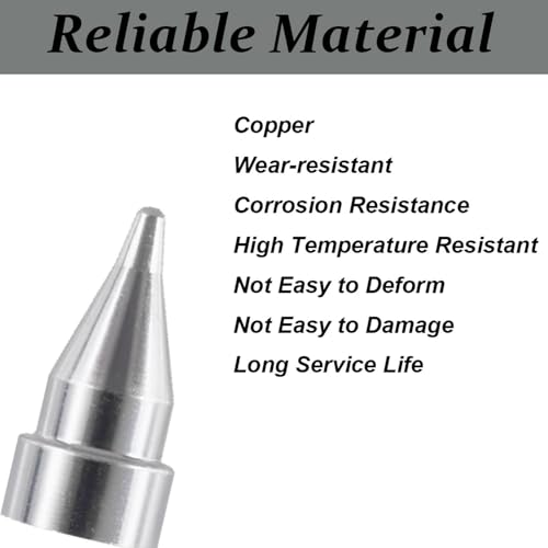 Image of 4 Pcs Desoldering Nozzles Set, 0.8mm Copper Nozzles Compatible with Hakko 808 /809, Quick Replacement, Easy to Use