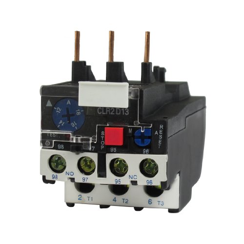 Relais de surcharge thermique 12-18A LR2-13 triphasé avec contacts 1NO 1NC intégrés