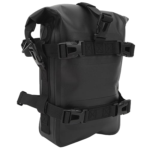 Bolsa lateral universal para barra de choque de motocicleta de 4L con liberación rápida, bolsa trasera para motocicleta para viajes, color negro miniatura 4