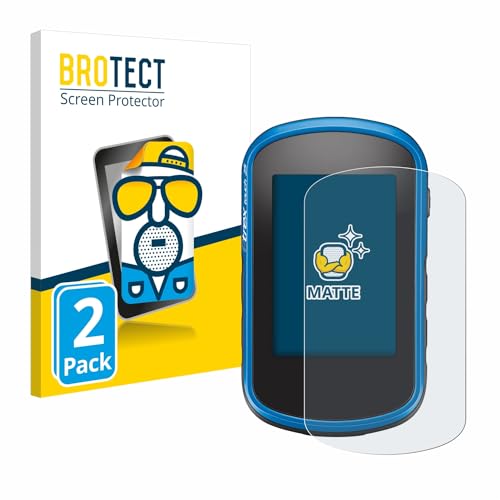 BROTECT Protector Pantalla Anti-Reflejos para Garmin eTrex Touch 35 (2 Unidades) Película Mate Anti-Huellas