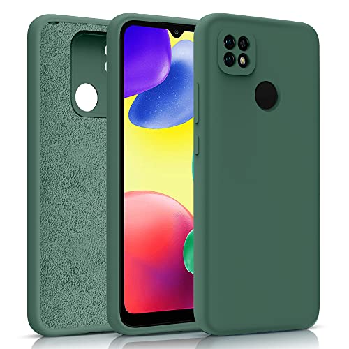 PULEN Coque en Silicone pour Xiaomi Redmi 10A, Sousse de Protection Antichoc, Mince, Douce, Élégante - Vert Cover