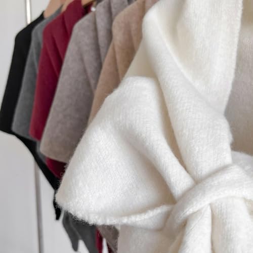 Women's Solid Color Scarf,Women's Solid Color Wool Blend Shaw,Wool Shawl Wraps for Women,Fleece Shawls,Wraps Cape4