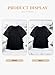 Eytino Women's Plus Size Summer Lace Short Sleeve Crew Neck Shirts Loose Casual T Shirts Blouse,5X Black