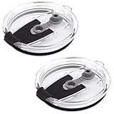 Yeti 30oz Replacement Lids - Spill Proof, Fits 30oz Tumbler, 14oz Mug & 35oz Straw Mug (Black, 2 Pack)